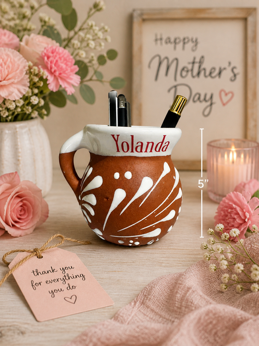 Personalized Jarrito | Custom Mother's Day Gift | Teacher Pen Organizer