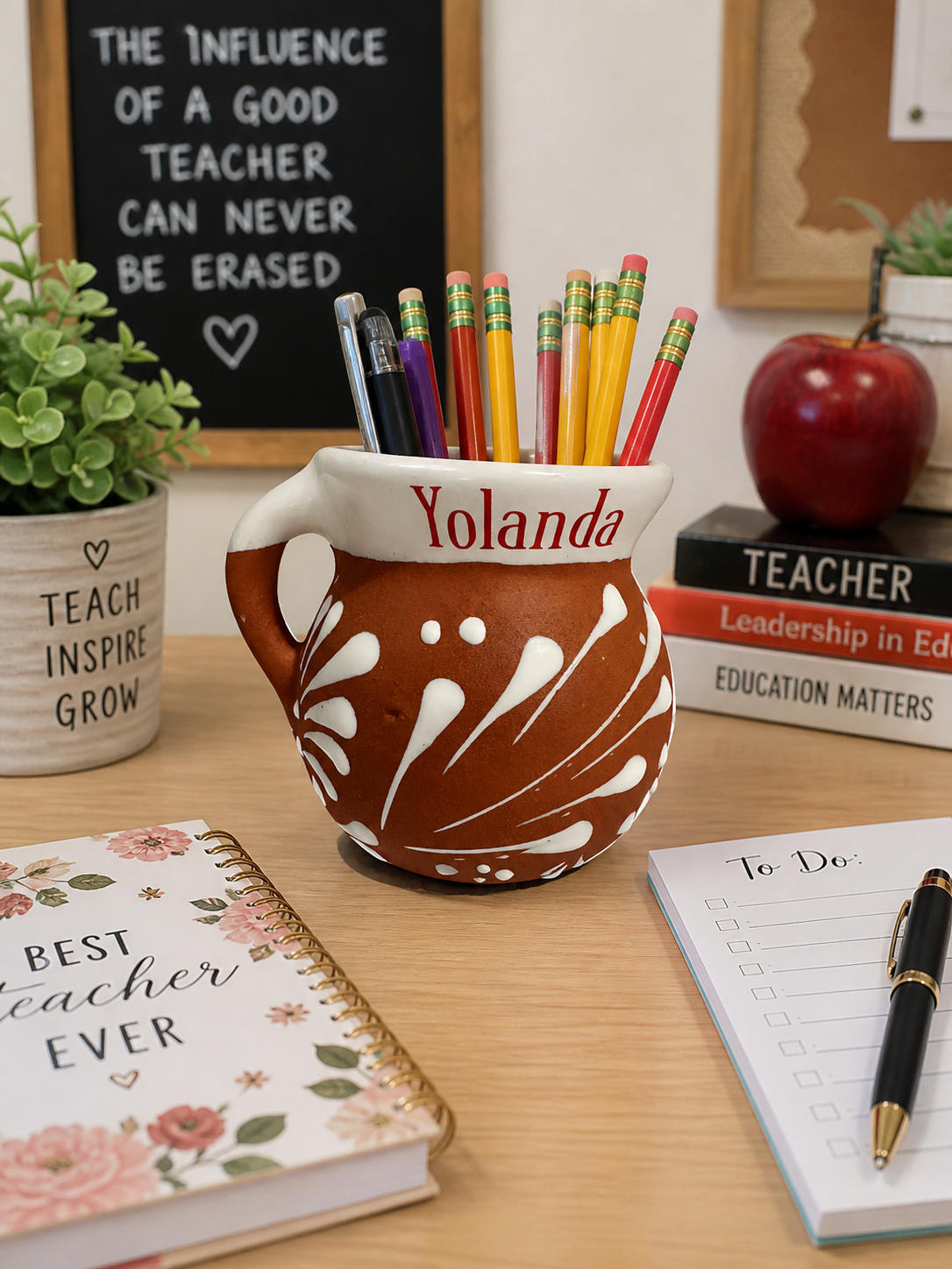 Personalized Jarrito  | Custom Mother's Day Gift | Teacher Pen Organizer