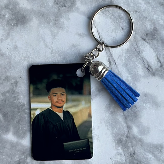 Graduation Photo Keychain Keepsake - Double -Sided