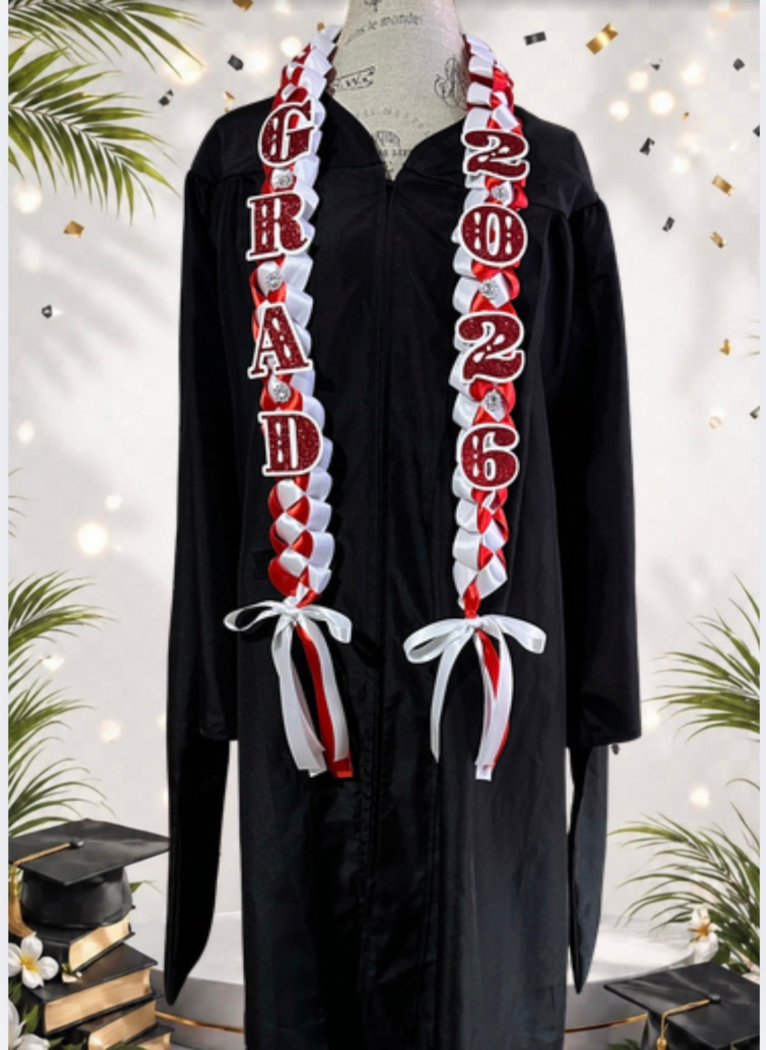 Classic Graduation Ribbon Lei - Class of 2026 Keepsake